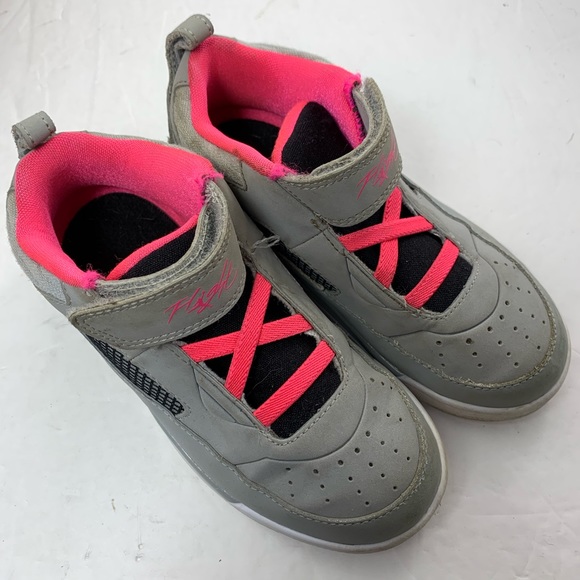 Jordan toddler 684898-016 size 10C pink gray shoe - Picture 2 of 8